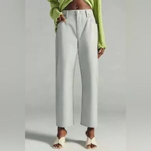 Citizens of‎ Humanity Recycled Leather Gaucho Pants in Willow Grey size 29 NWT